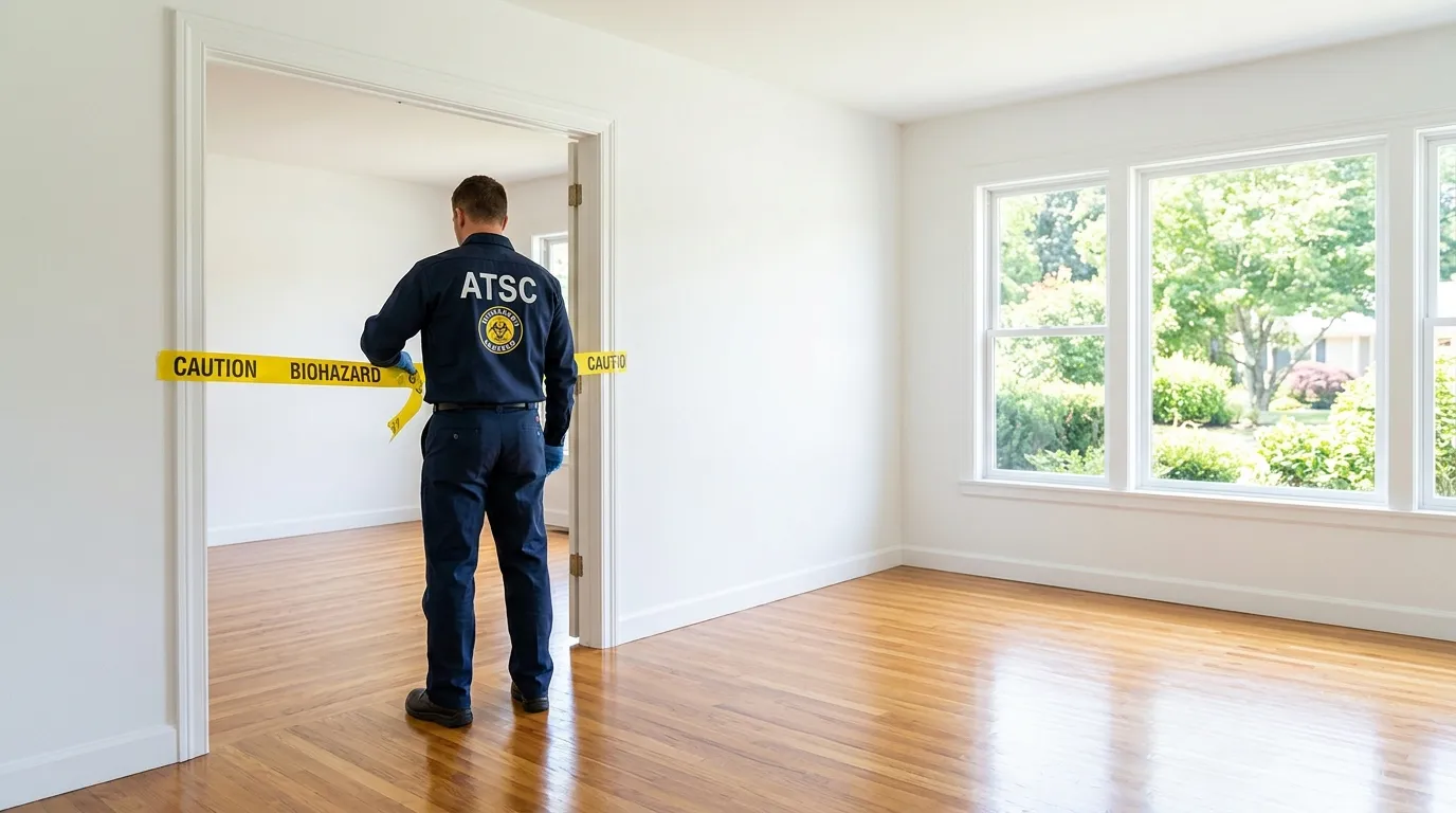 Certified biohazard cleanup crew performing Decomposition Cleanup in Heber City